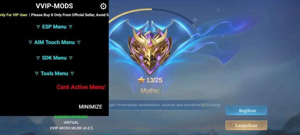VIP — MOBILE LEGENDS screenshot 2